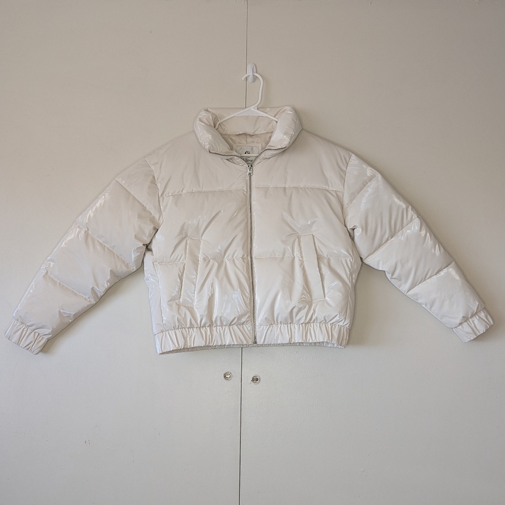 Abercrombie & Fitch A&F Women's Ultra Mini Puffer Jacket Water Resistant Size M